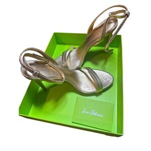 BRAND NEW*Sam Edelman Gemmie Sandals in Amber Gold Metallic Leather